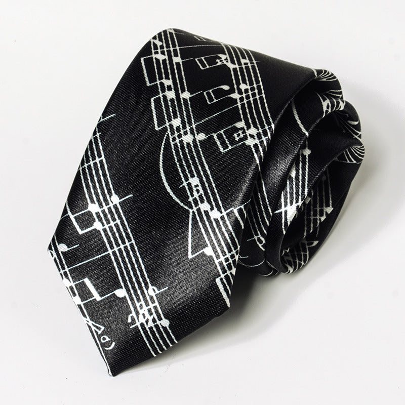 Music-Themed Skinny Tie