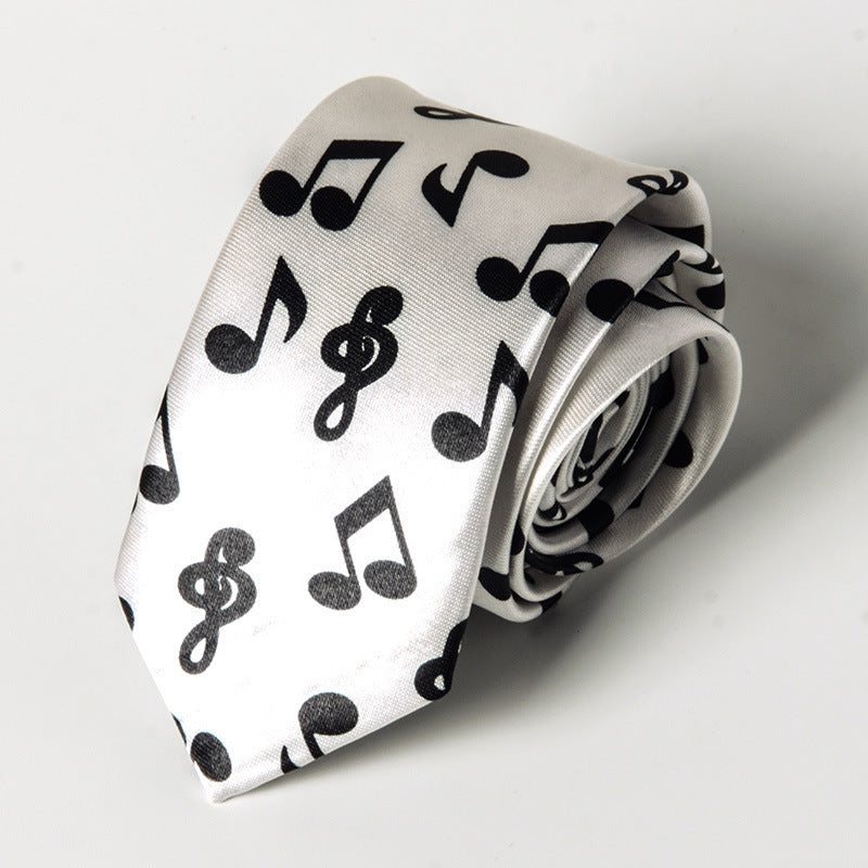 Music-Themed Skinny Tie