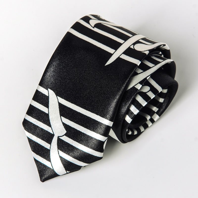 Music-Themed Skinny Tie