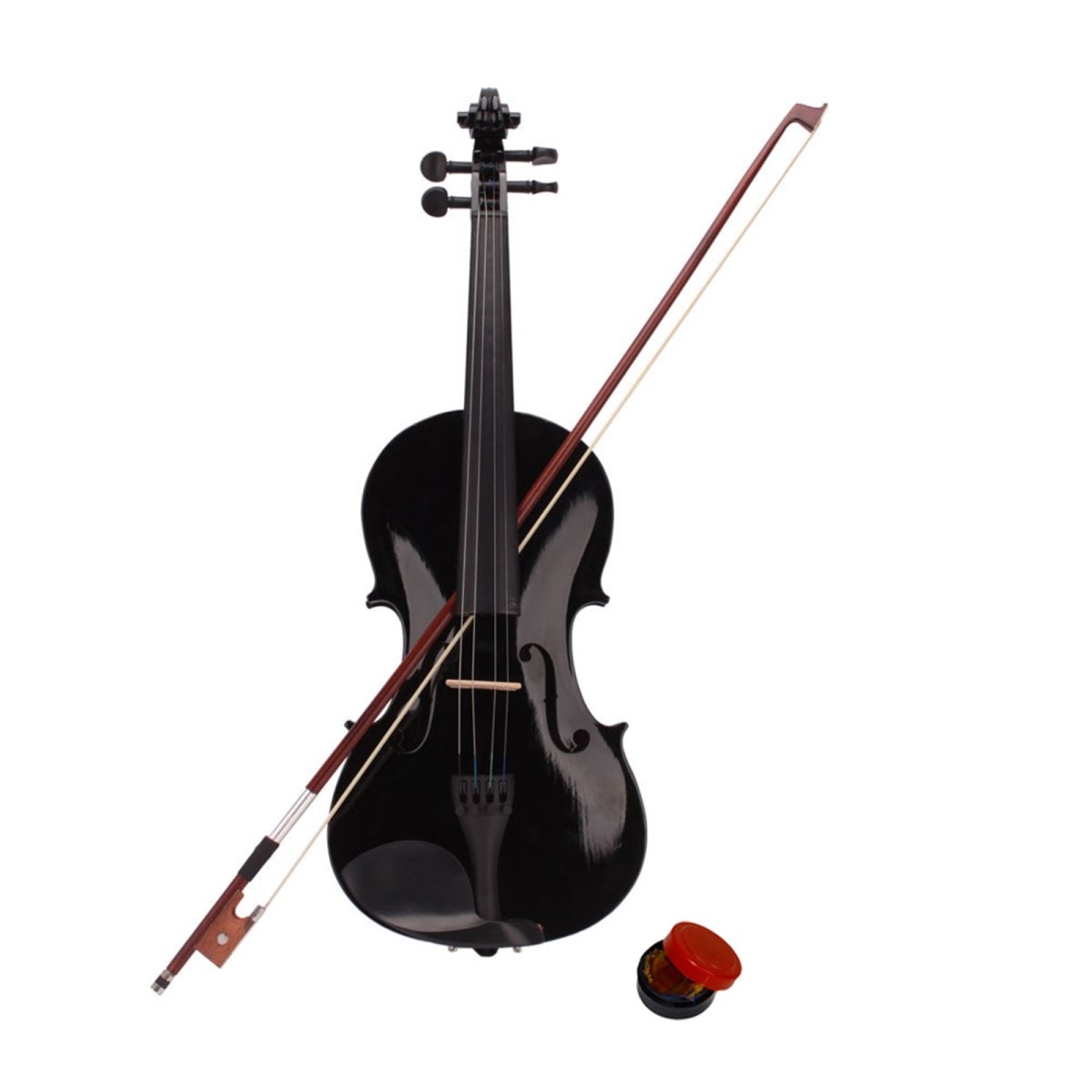 Midnight Series 4/4 Full-Size Black Acoustic Violin Pack