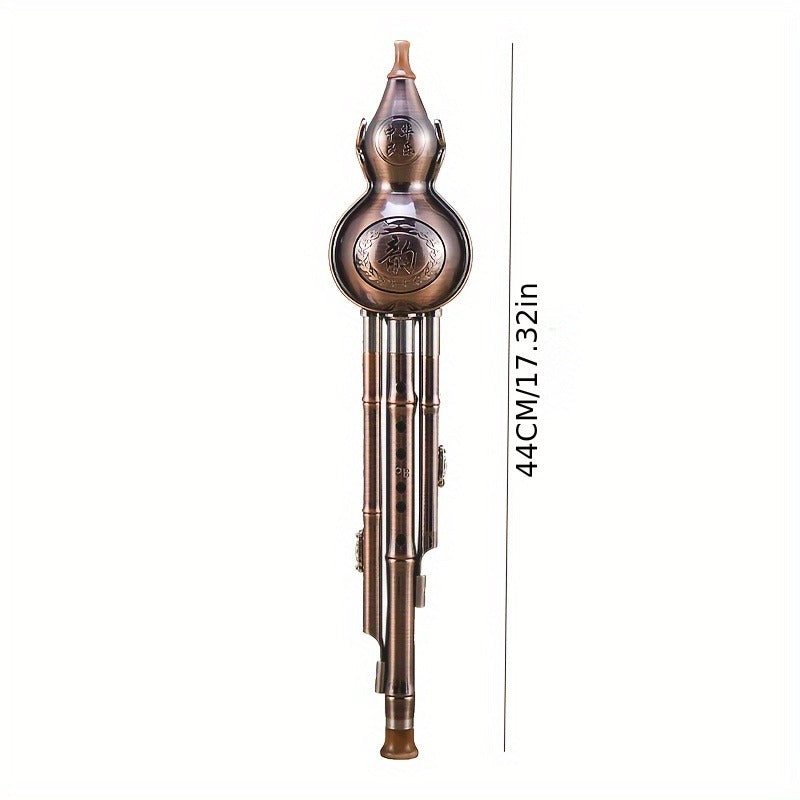 Masterpiece Traditional Copper-Plated Hulusi (Gourd Flute)