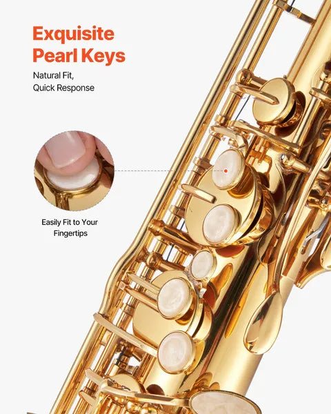 VEVOR Professional B♭ Tenor Saxophone Gold Kit