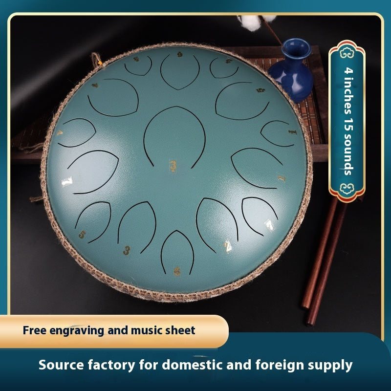 Zenith 14-Inch 15-Tone Professional Steel Tongue Drum