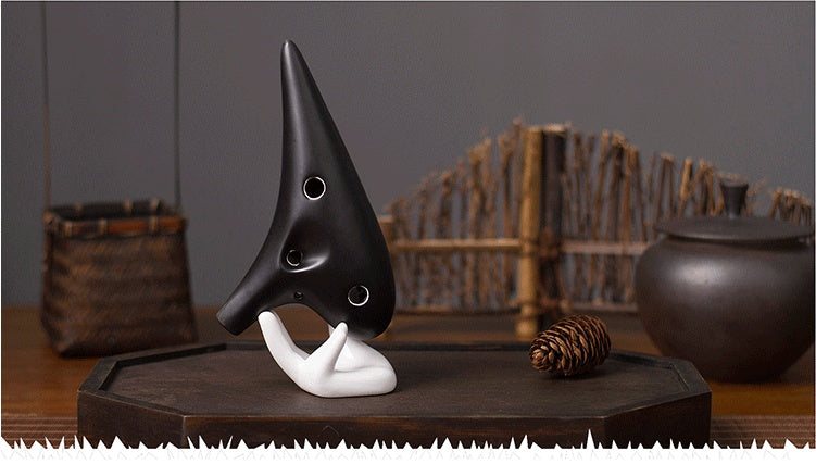 Midnight Zen 12-Hole Alto C Ceramic Ocarina