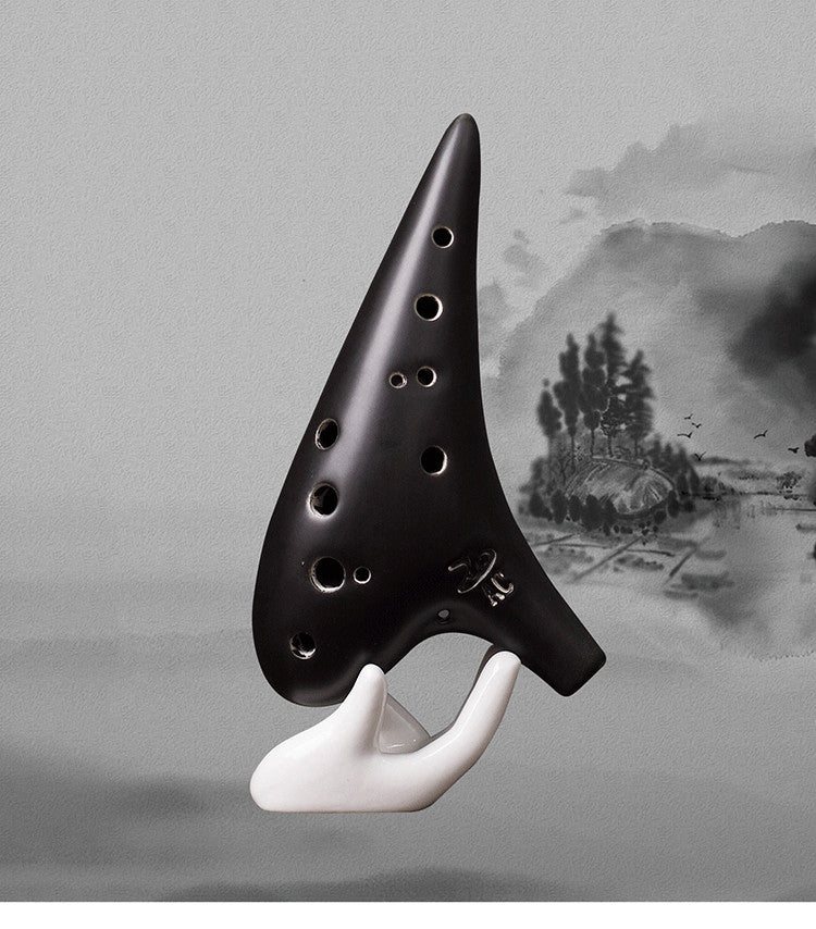 Midnight Zen 12-Hole Alto C Ceramic Ocarina