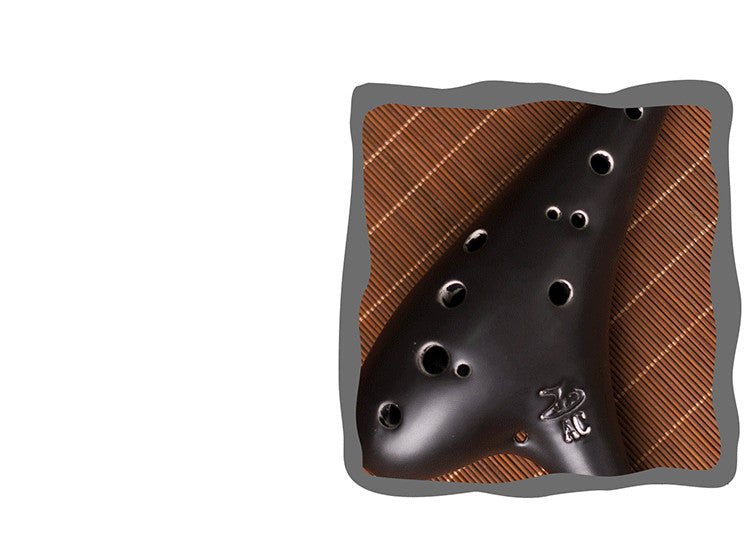 Midnight Zen 12-Hole Alto C Ceramic Ocarina