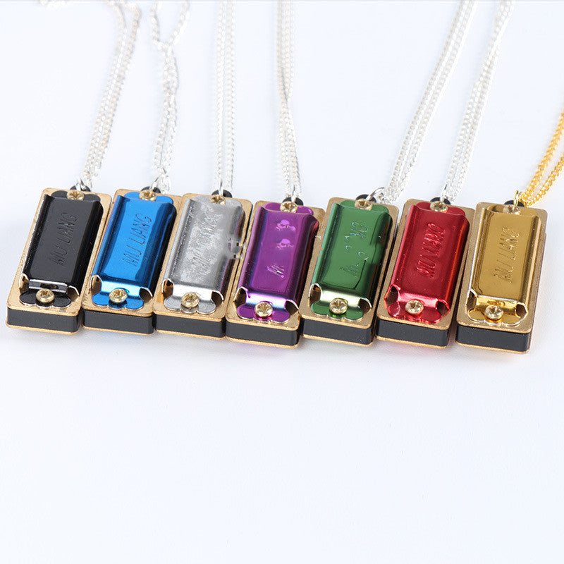Harmonious Chord Mini Harmonica Necklace