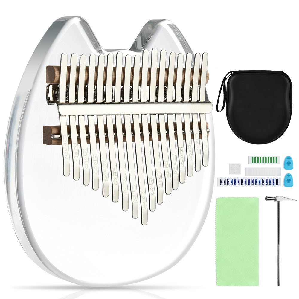 Clear Harmony 17-Key Acrylic Kalimba